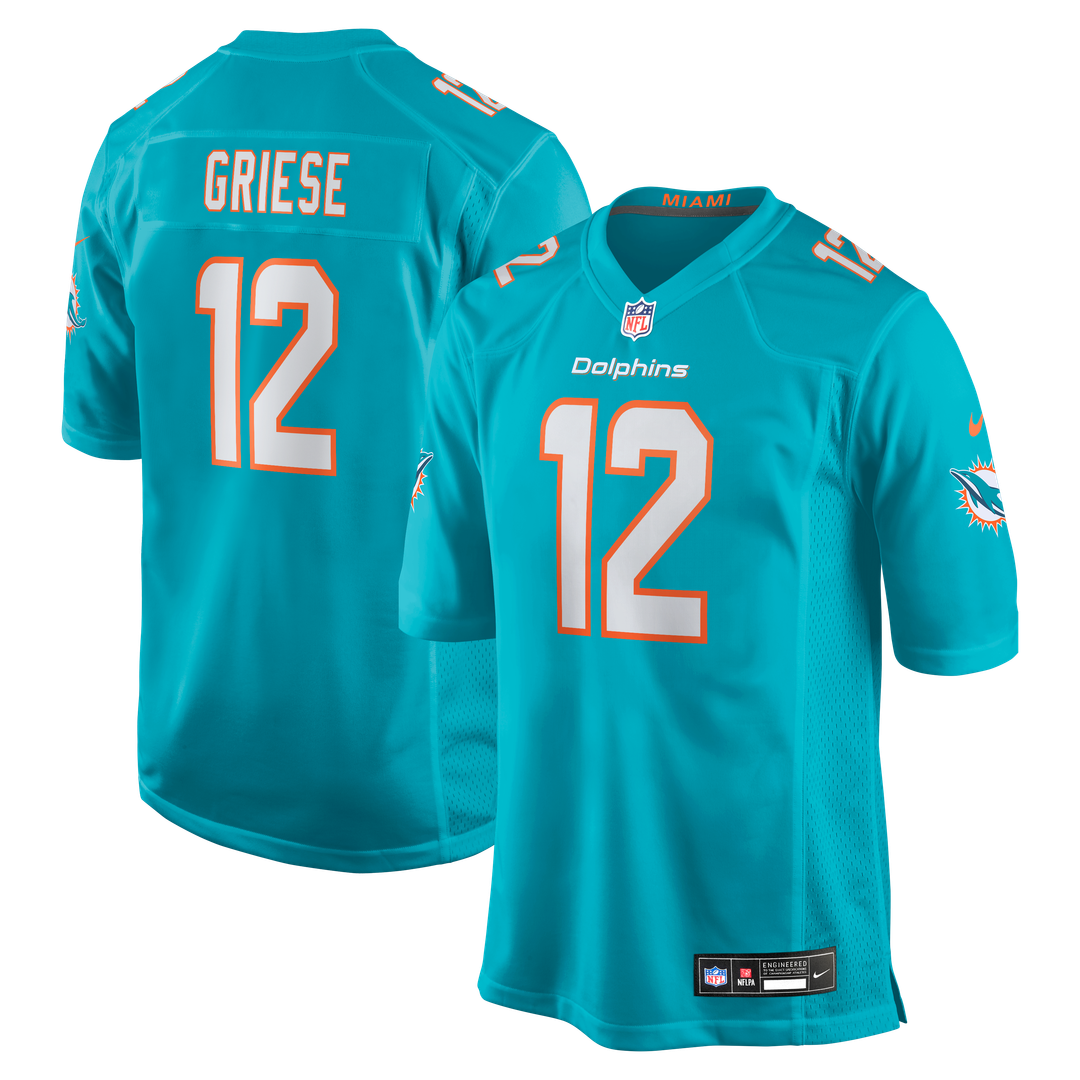 Miami Dolphins Bob Griese Nike Aqua Game Retired Player Jersey