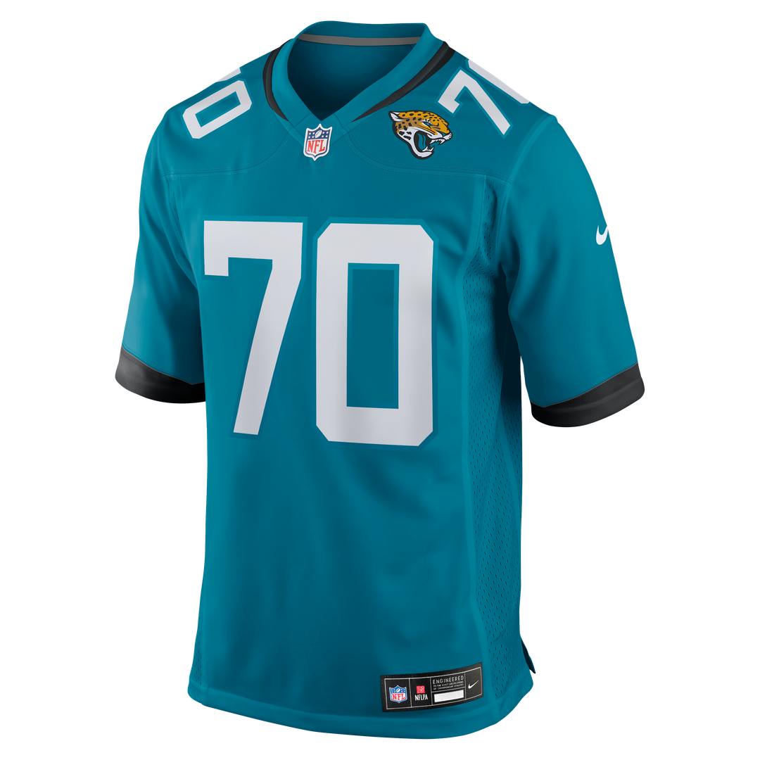 Jacksonville Jaguars Cole Van Lanen Nike Teal Game Player Jersey