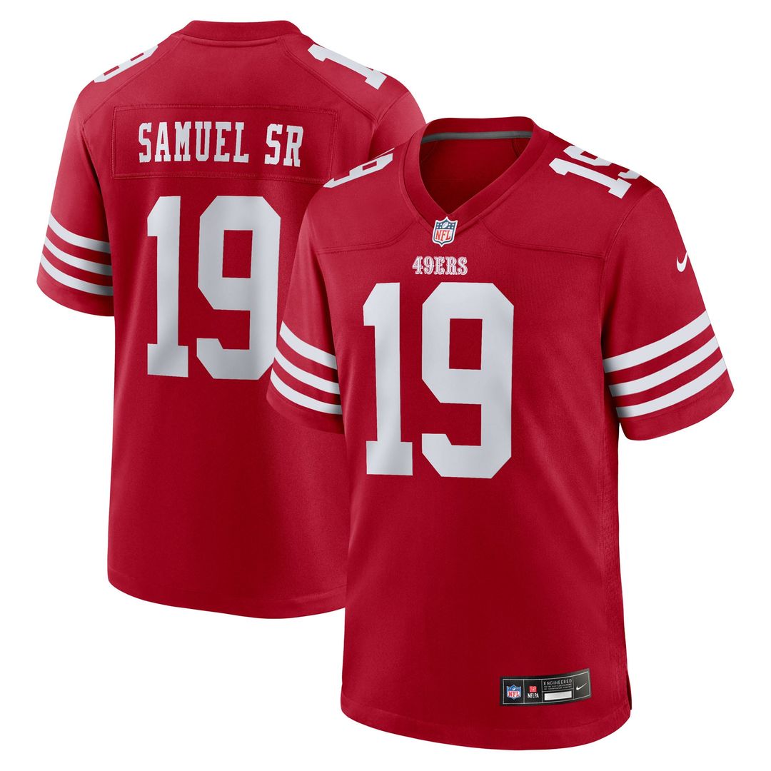San Francisco 49ers Deebo Samuel Sr Nike Scarlet Team Game Jersey