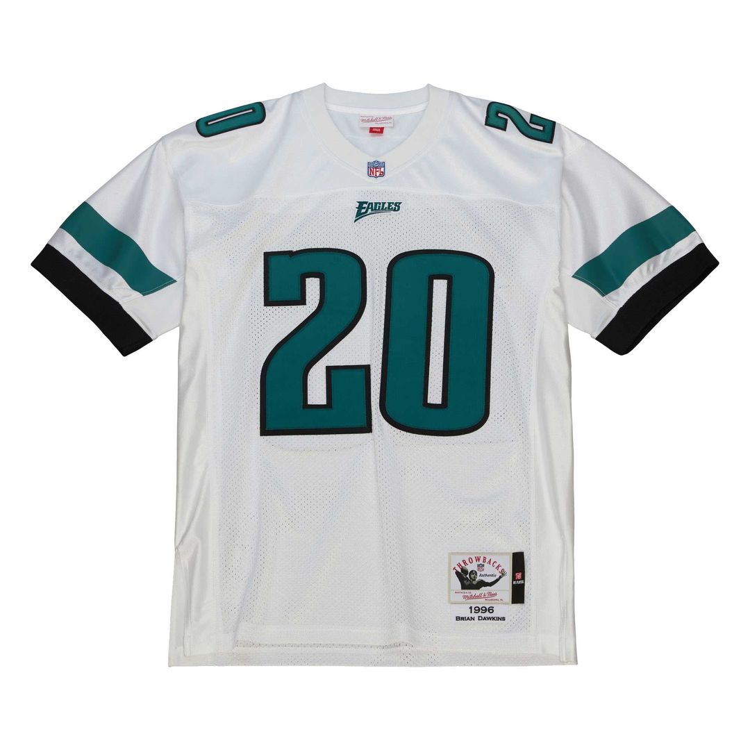 Philadelphia Eagles 1996 Brian Dawkins Mitchell & Ness White Authentic Throwback Retired Player Jersey