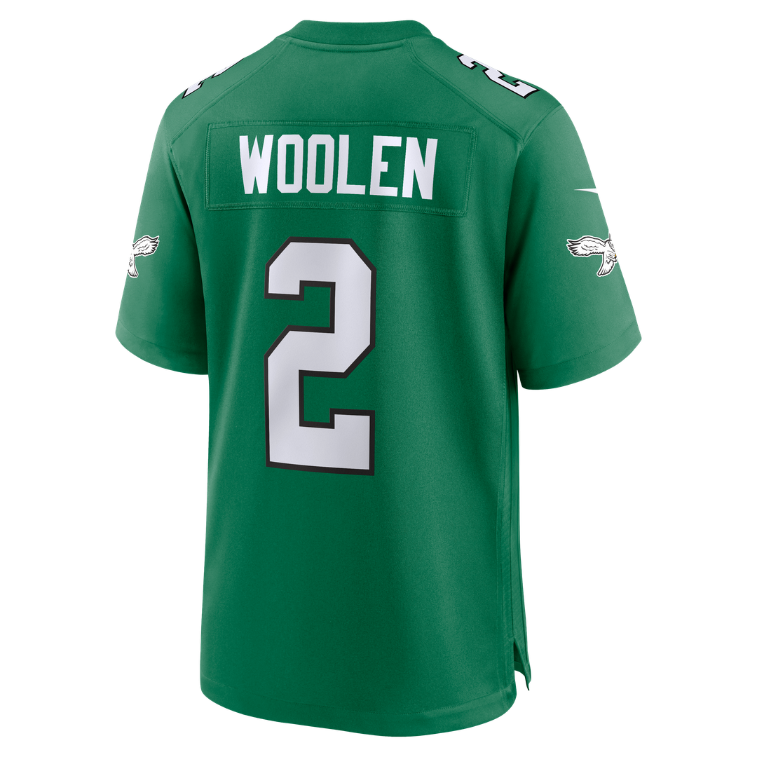 Philadelphia Eagles Tariq Woolen Nike Midnight Green Team Game Jersey