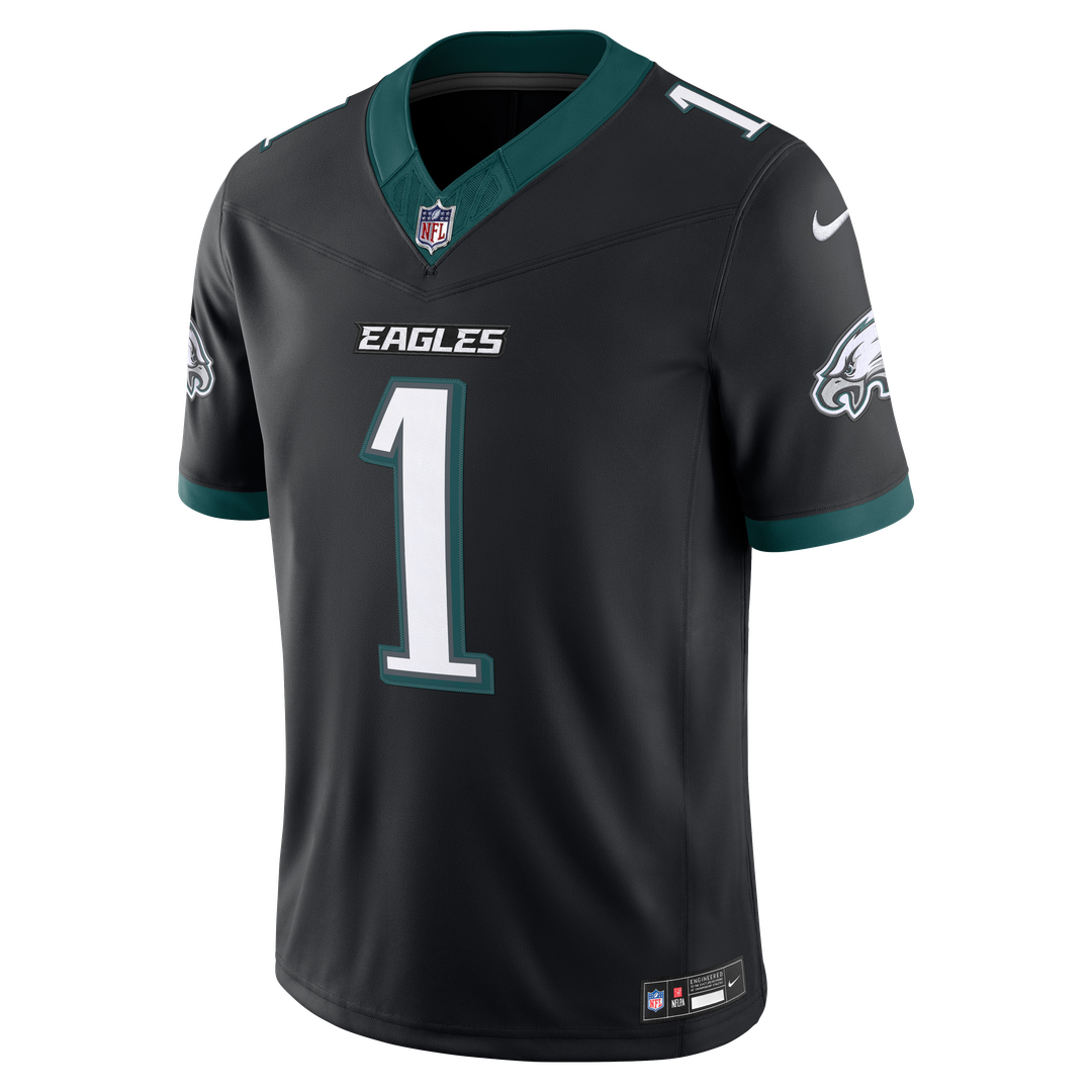 Philadelphia Eagles Jalen Hurts Nike Black Alternate Vapor F.U.S.E. Stitched Limited Jersey
