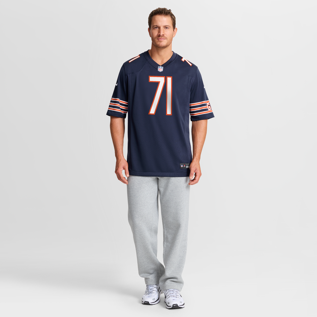 Chicago Bears Jedrick Wills Jr. Nike Navy Team Game Jersey
