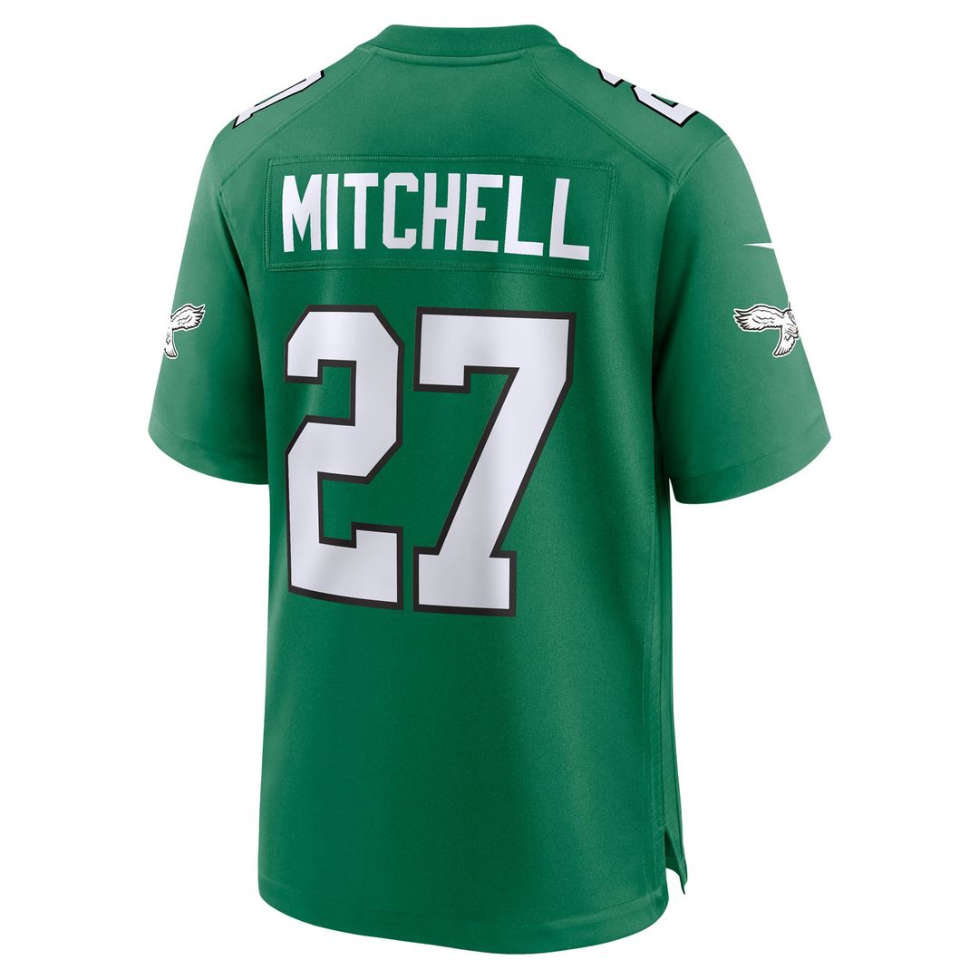Philadelphia Eagles Quinyon Mitchell Nike Kelly Green Alternate Game Jersey