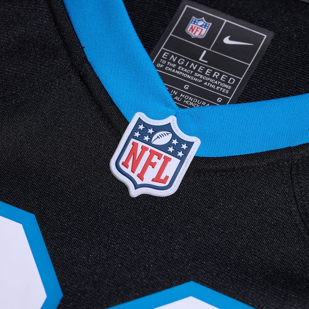 Carolina Panthers Damien Lewis Nike Black Game Jersey