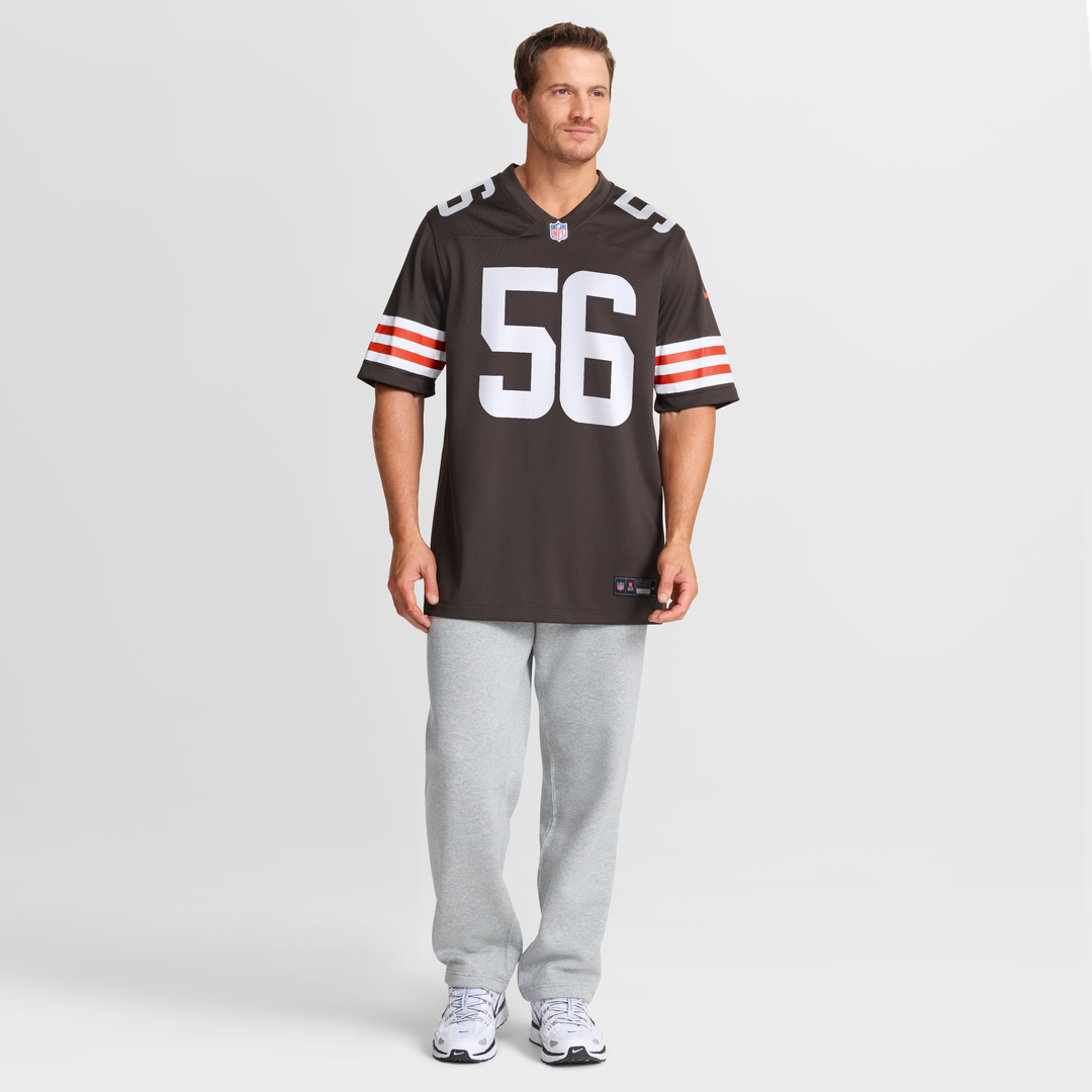 Cleveland Browns Luke Wypler Nike Brown Team Game Jersey