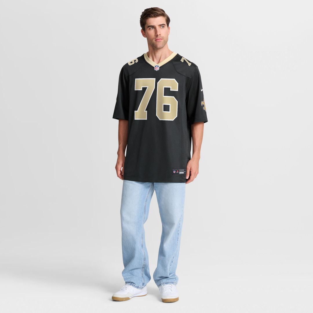 New Orleans Saints David Edwards Nike Black Team Game Jersey