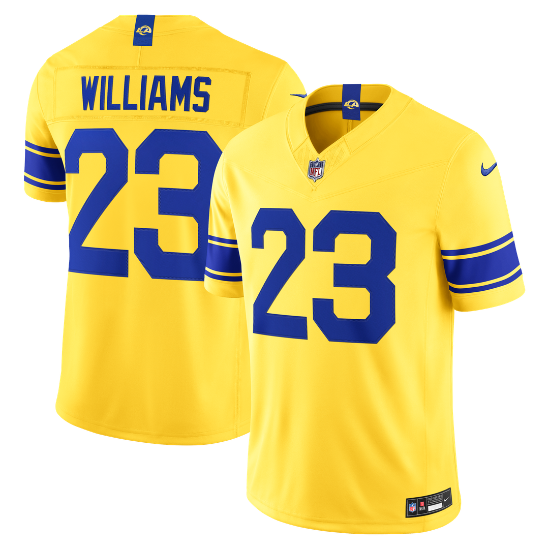 Los Angeles Rams Kyren Williams Nike Classic Sol Vapor F.U.S.E. Stitched Limited Jersey