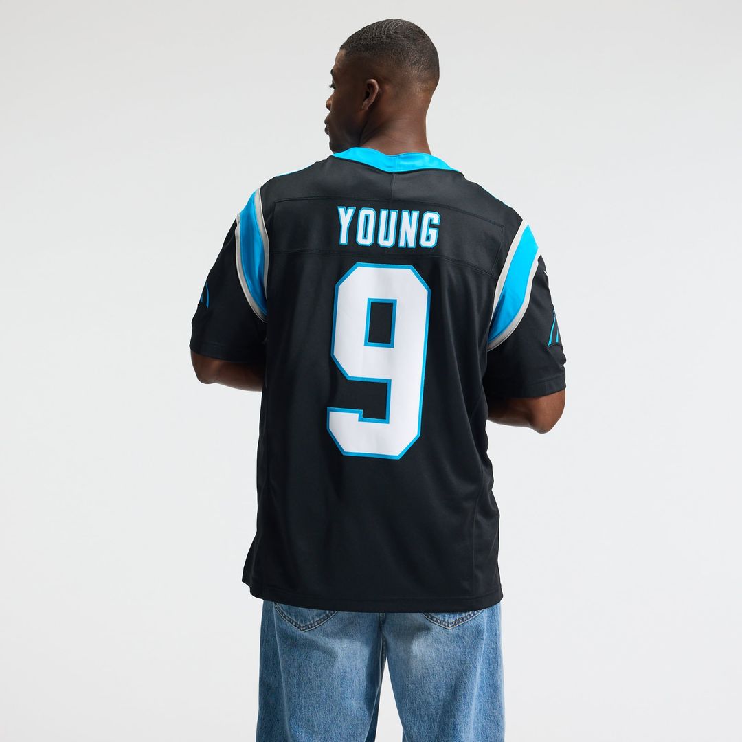 Carolina Panthers Bryce Young Nike Blue Alternate Vapor F.U.S.E. Stitched Limited Jersey