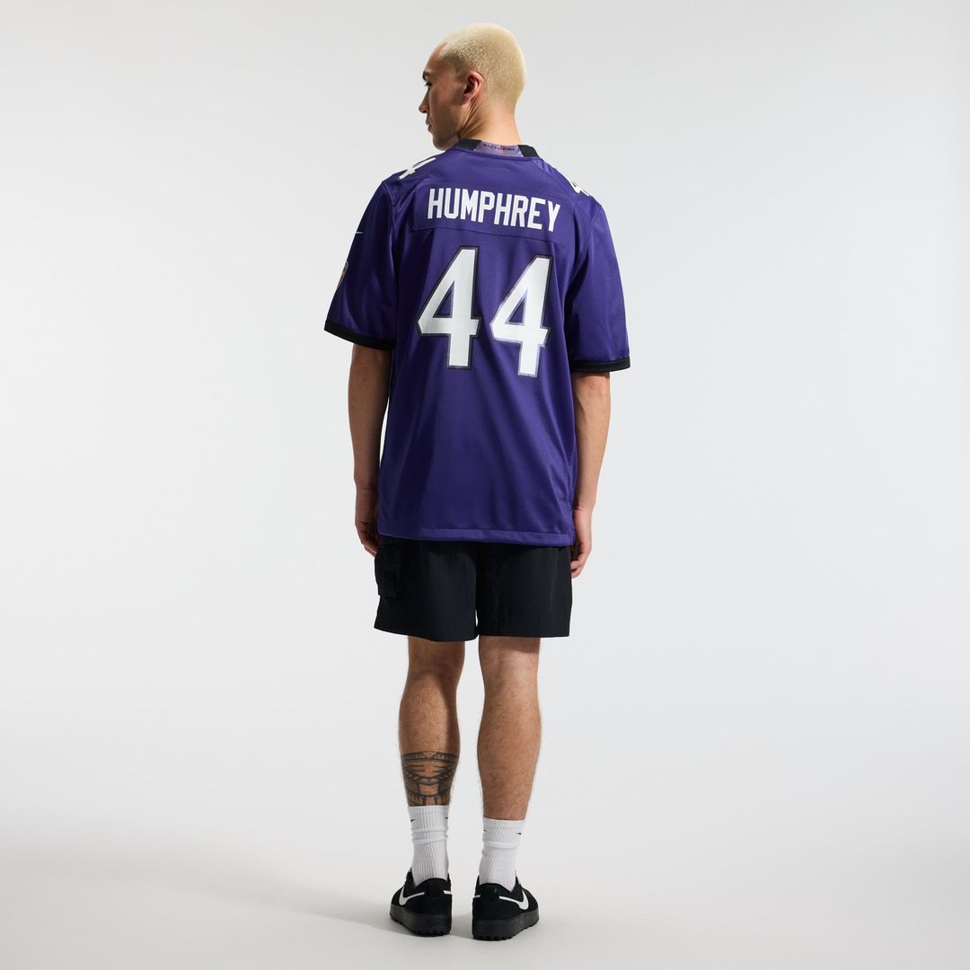 Baltimore Ravens Marlon Humphrey Nike Purple Team Game Jersey