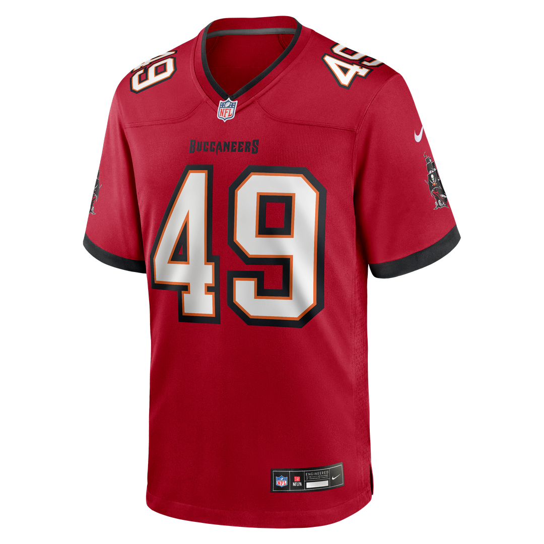 Tampa Bay Buccaneers Owen Wright Nike Red Team Game Jersey