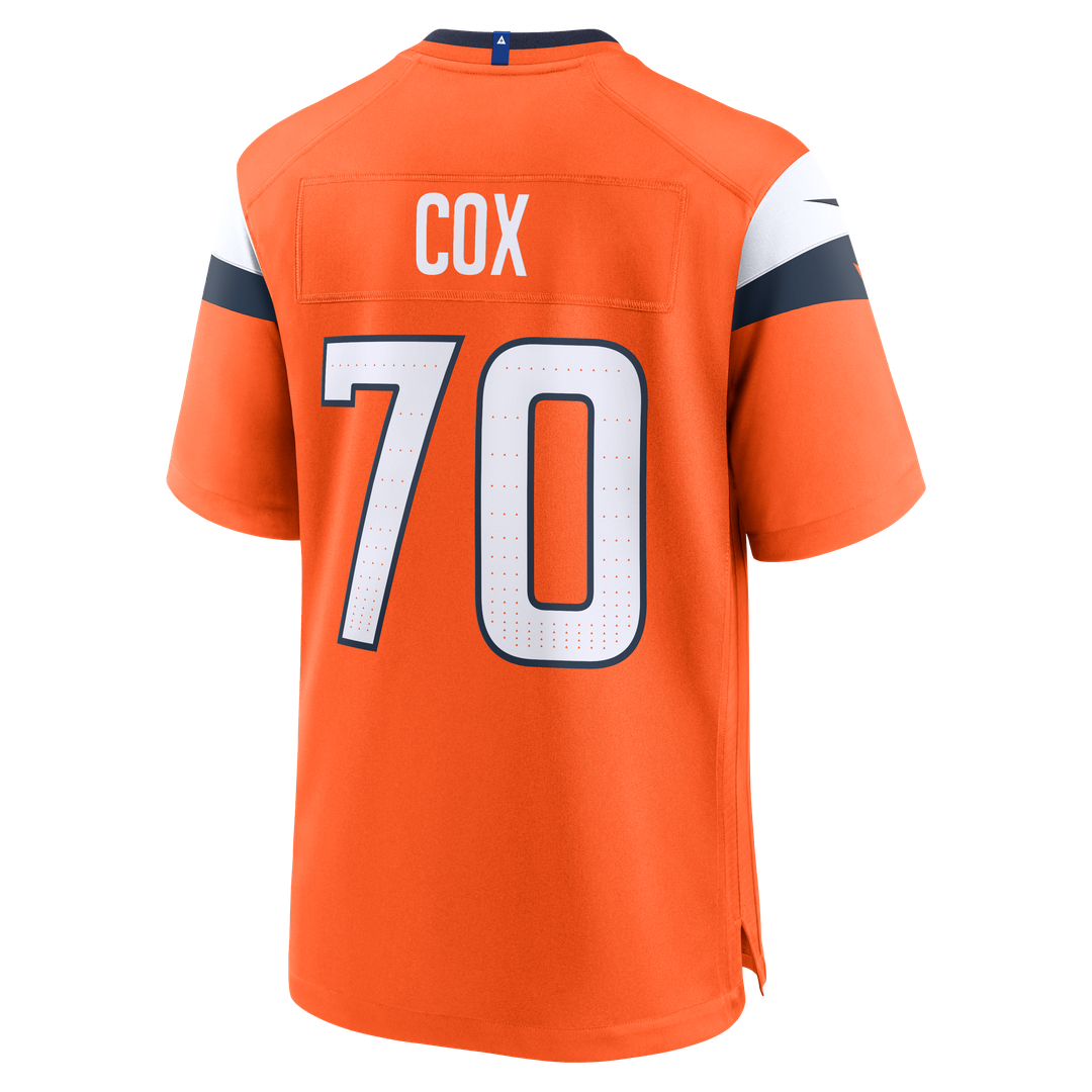 Denver Broncos Marques Cox Nike Orange Team Game Jersey
