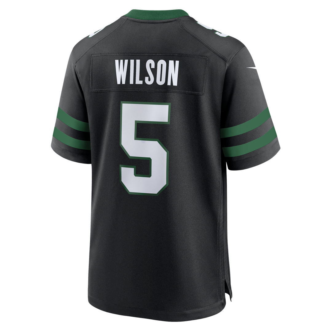 New York Jets Garrett Wilson Nike Legacy Green Game Jersey