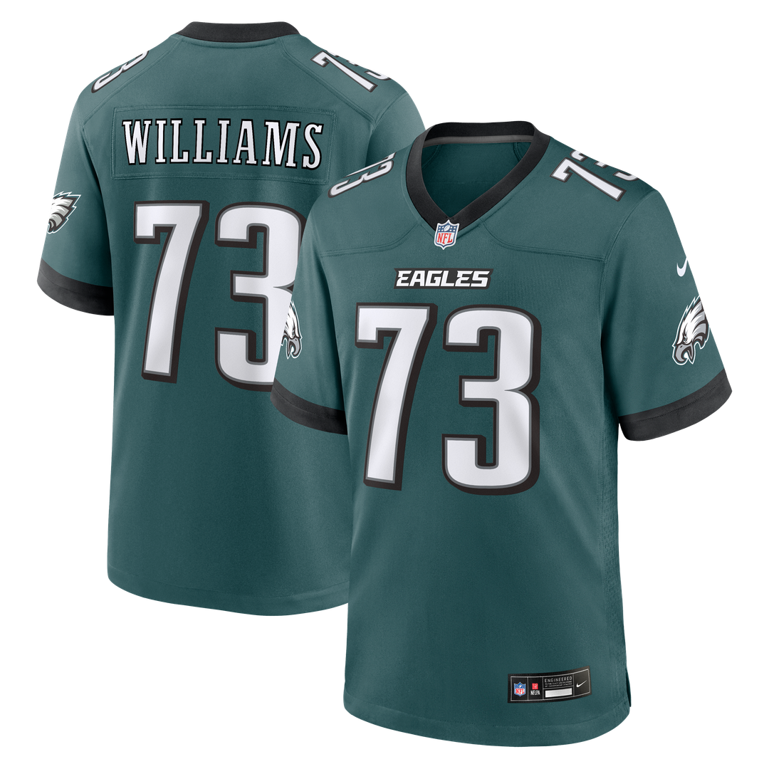Philadelphia Eagles Cameron Williams Nike Midnight Green Team Game Jersey