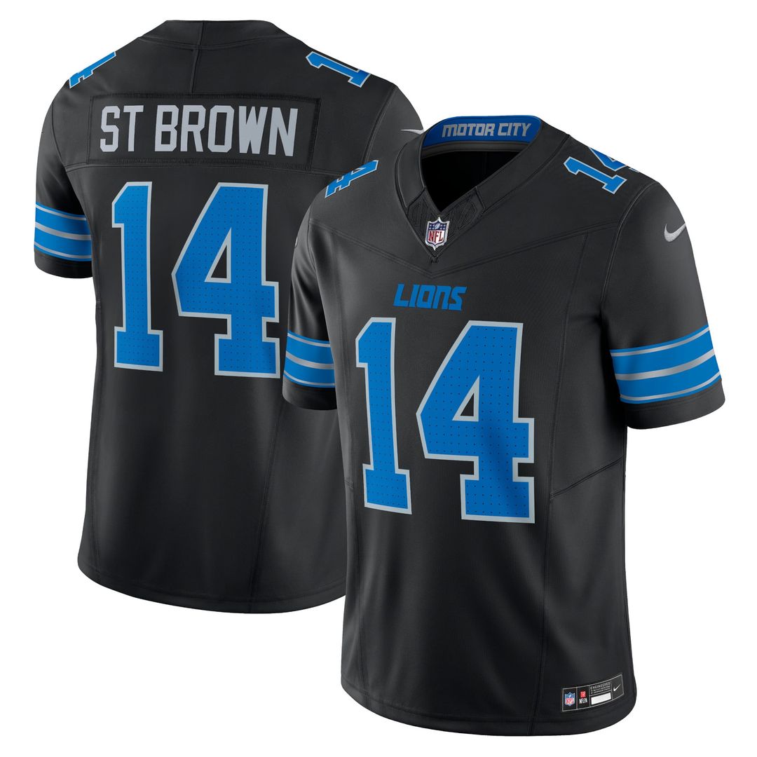 Detroit Lions Amon-Ra St. Brown Nike Blue Vapor F.U.S.E. Limited Jersey