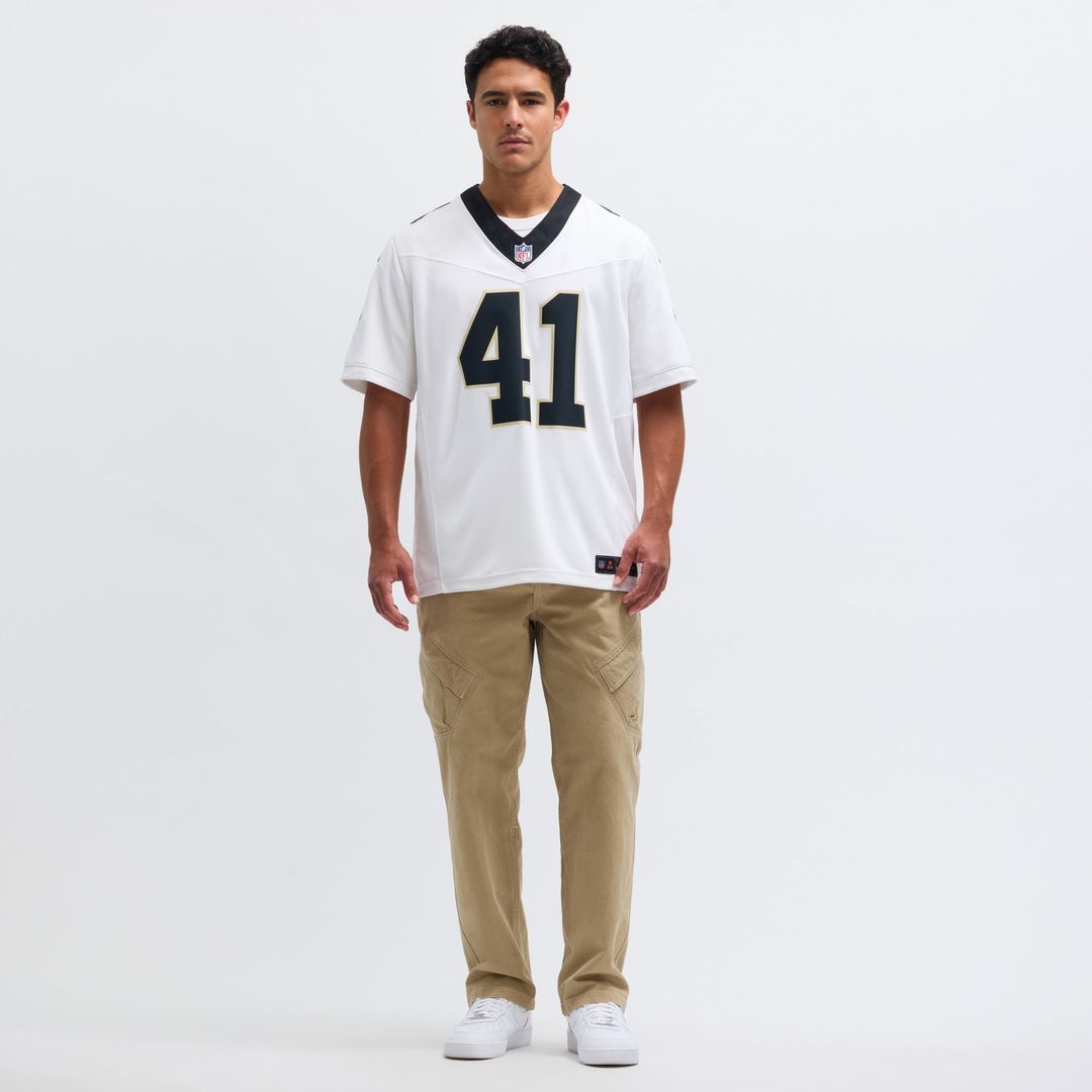 New Orleans Saints Alvin Kamara Nike White Vapor F.U.S.E. Limited Jersey