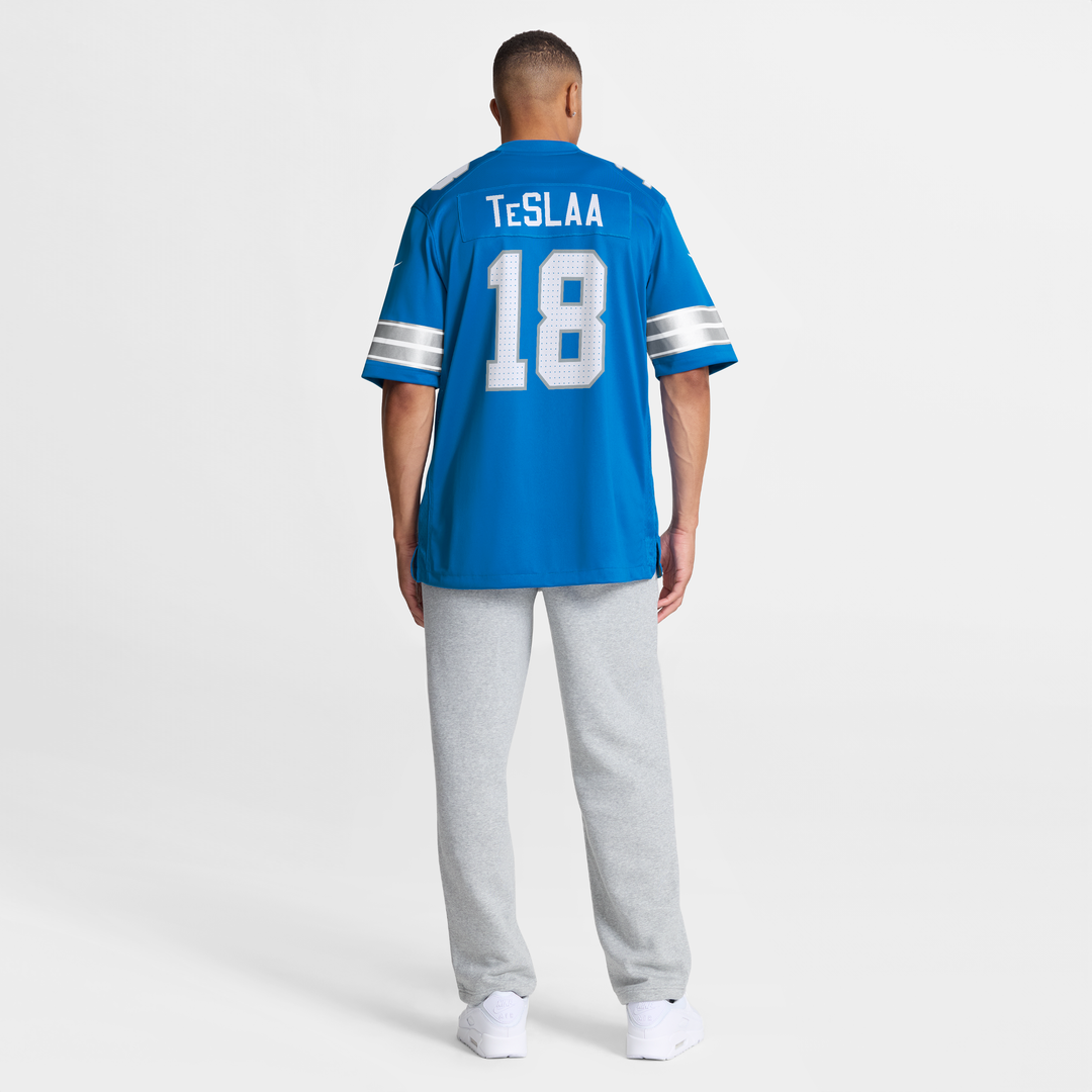 Detroit Lions Isaac TeSlaa Nike Black Alternate Game Player Jersey