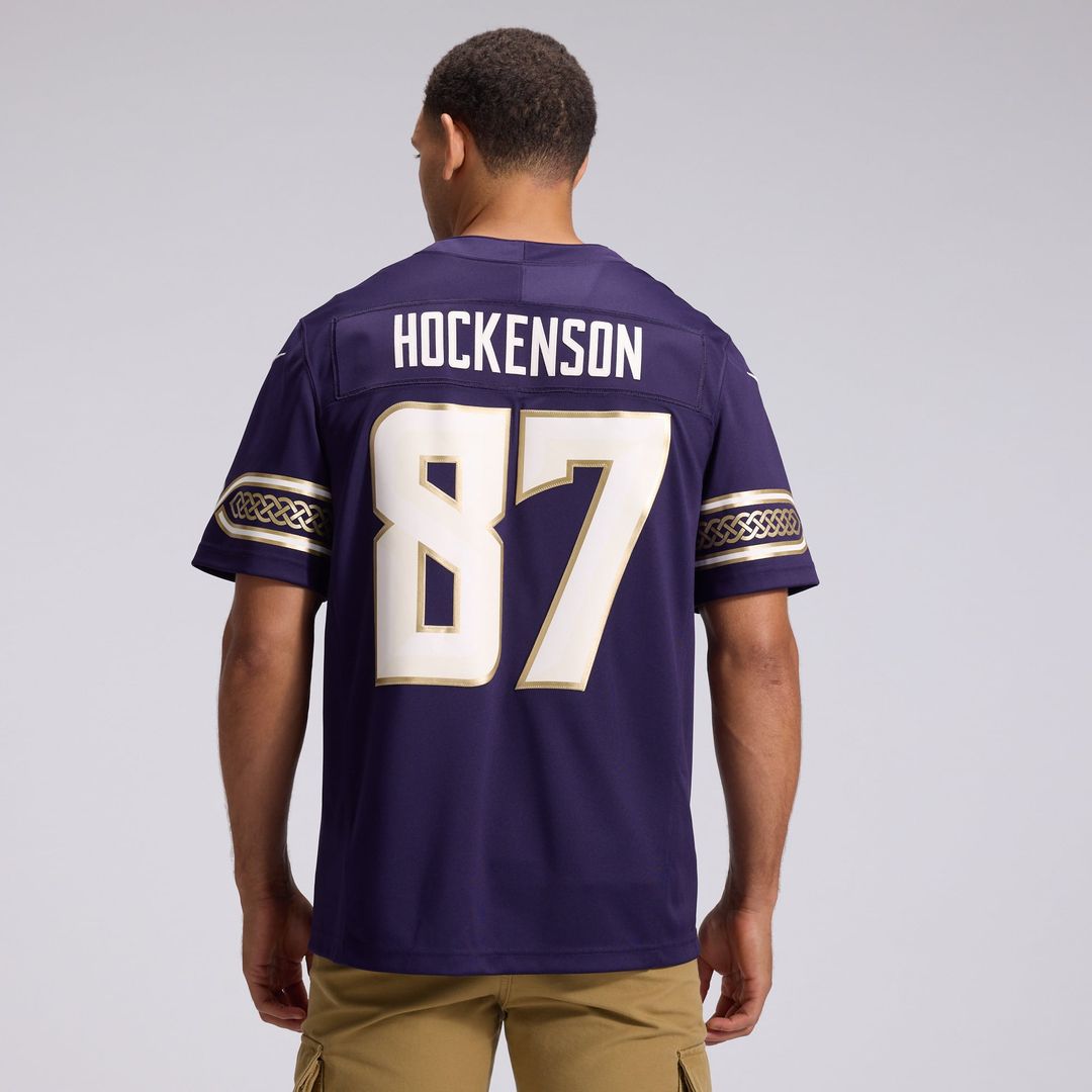Minnesota Vikings T.J. Hockenson Nike Purple 2026 Rivalries Collection Stitched Limited Jersey