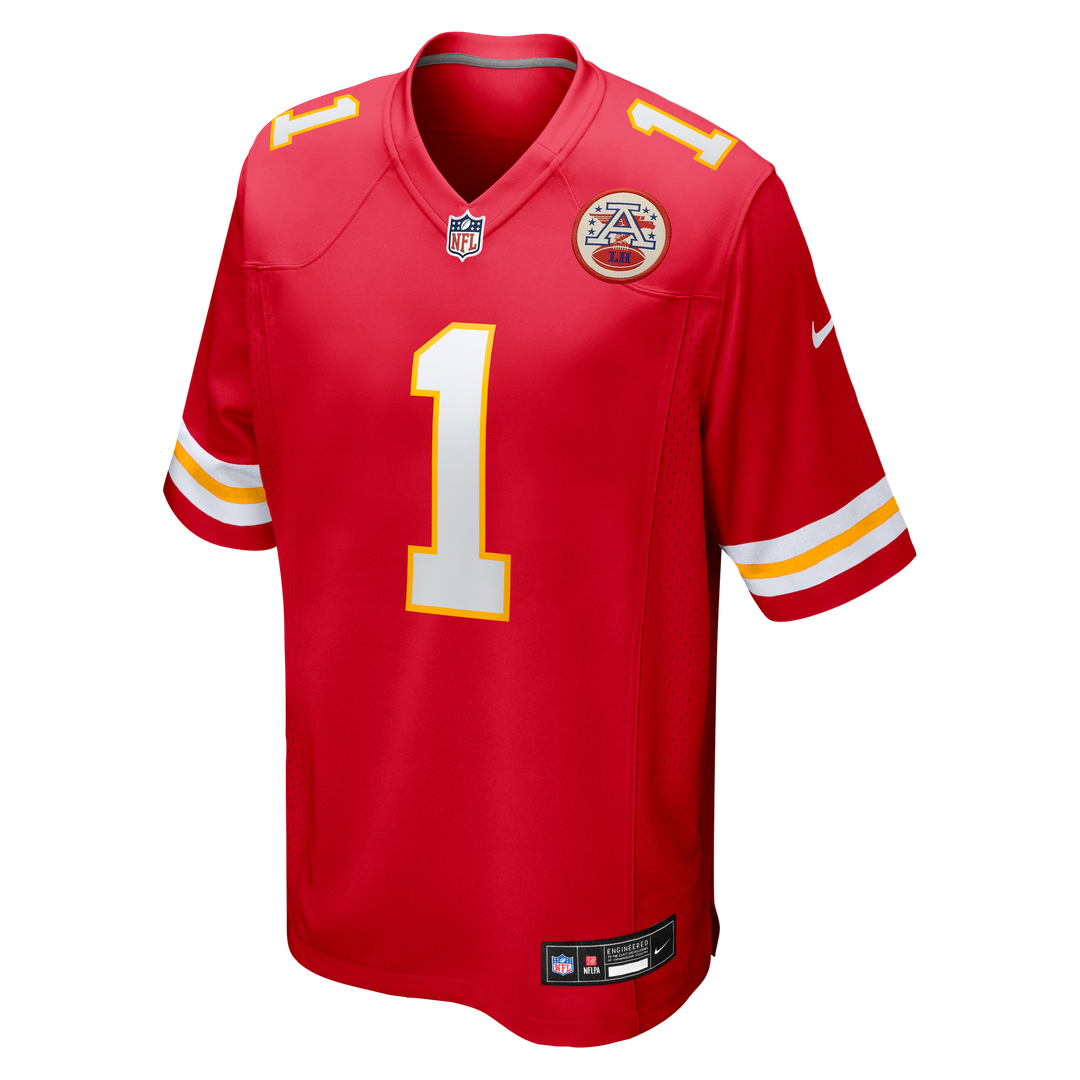 Kansas City Chiefs Number 1 Dad Nike Red Game Jersey