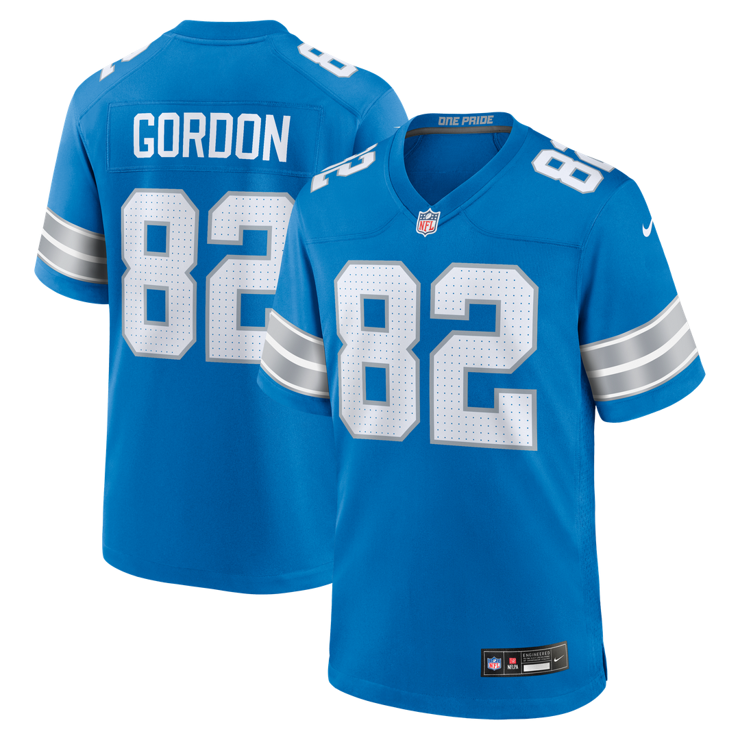 Detroit Lions Thomas Gordon Nike Blue Team Game Jersey