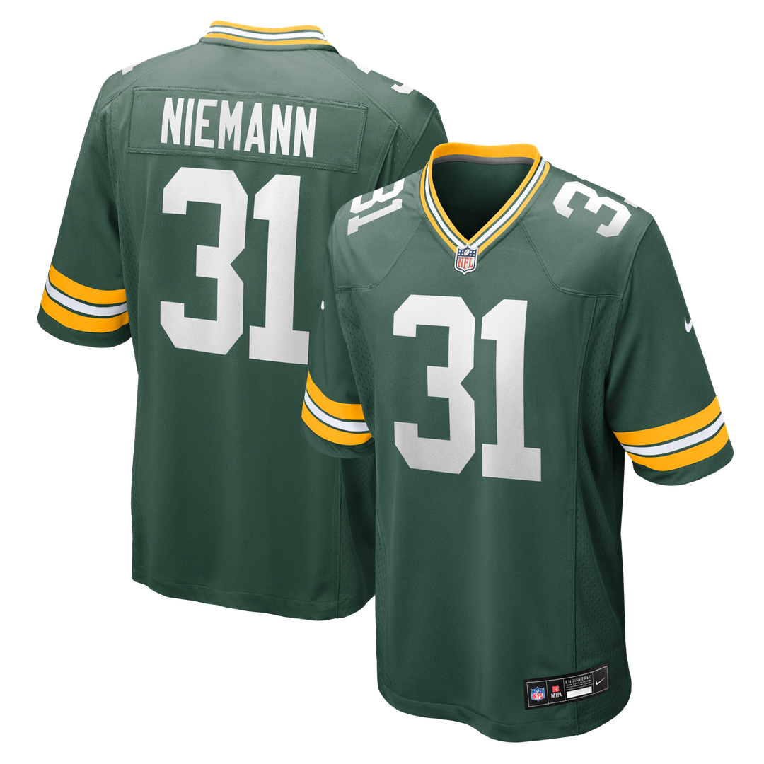 Green Bay Packers Nick Niemann Nike Green Team Game Jersey