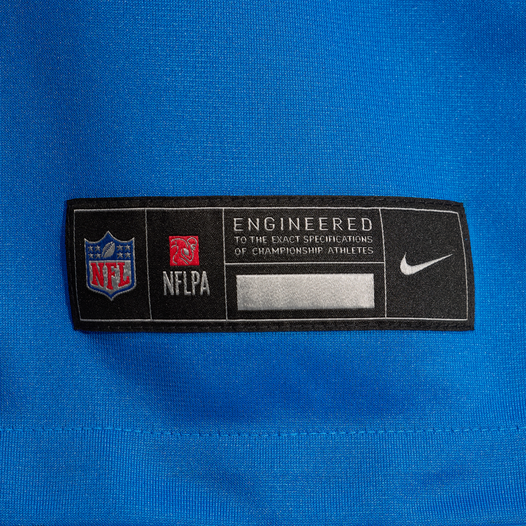 Detroit Lions Isaac TeSlaa Nike Blue Game Player Jersey