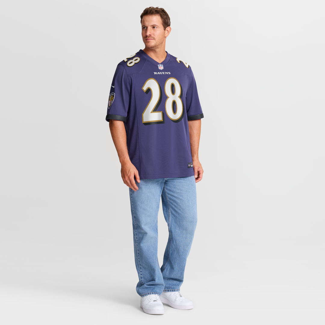 Baltimore Ravens Taven Bryan Nike Purple Team Game Jersey