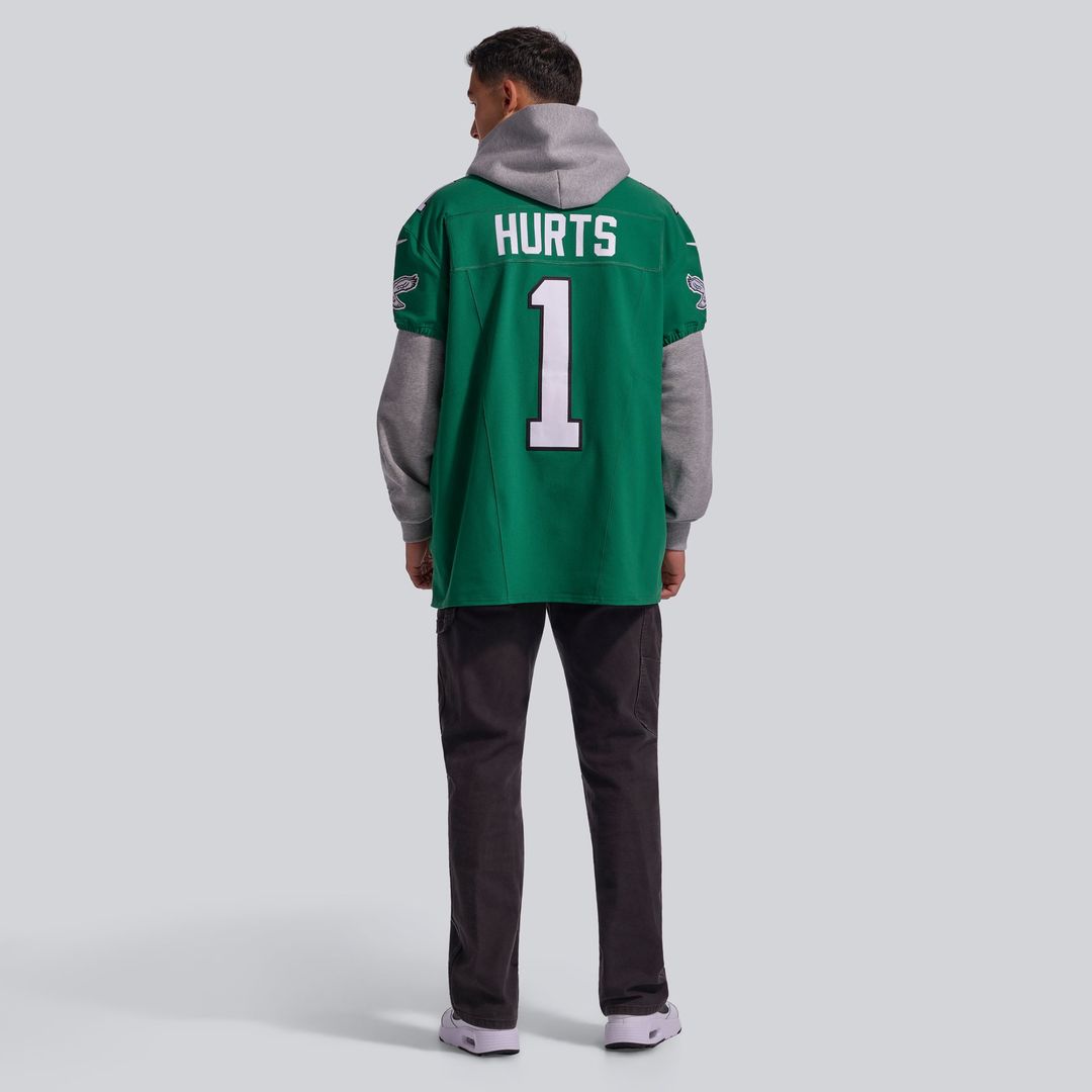 Philadelphia Eagles Jalen Hurts Nike Midnight Green Team Vapor F.U.S.E. Elite Jersey