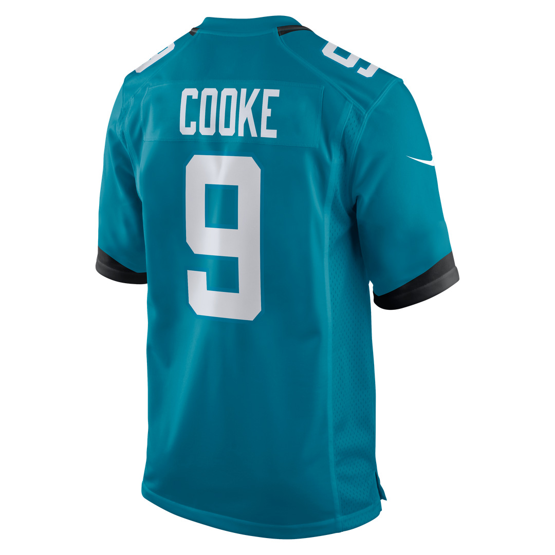 Jacksonville Jaguars Logan Cooke Nike Teal Game Jersey