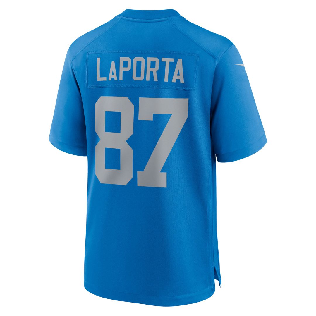 Detroit Lions Sam LaPorta Nike Blue Alternate Game Jersey
