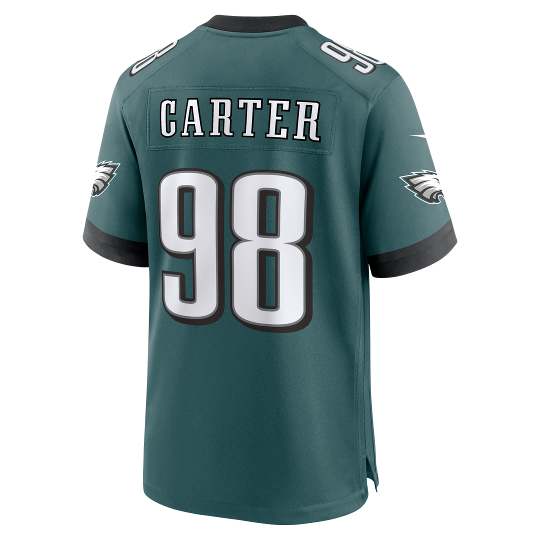 Philadelphia Eagles Jalen Carter Nike White Game Jersey