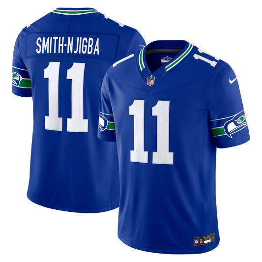 Seattle Seahawks Jaxon Smith-Njigba Nike Royal Alternate Vapor F.U.S.E. Stitched Limited Jersey