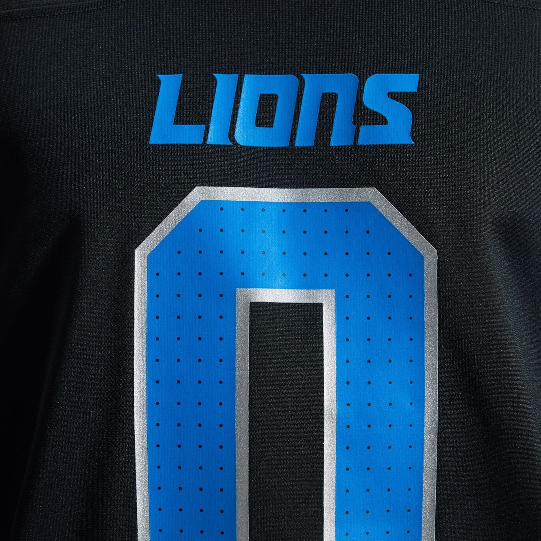 Detroit Lions Jahmyr Gibbs Nike White Game Player Jersey
