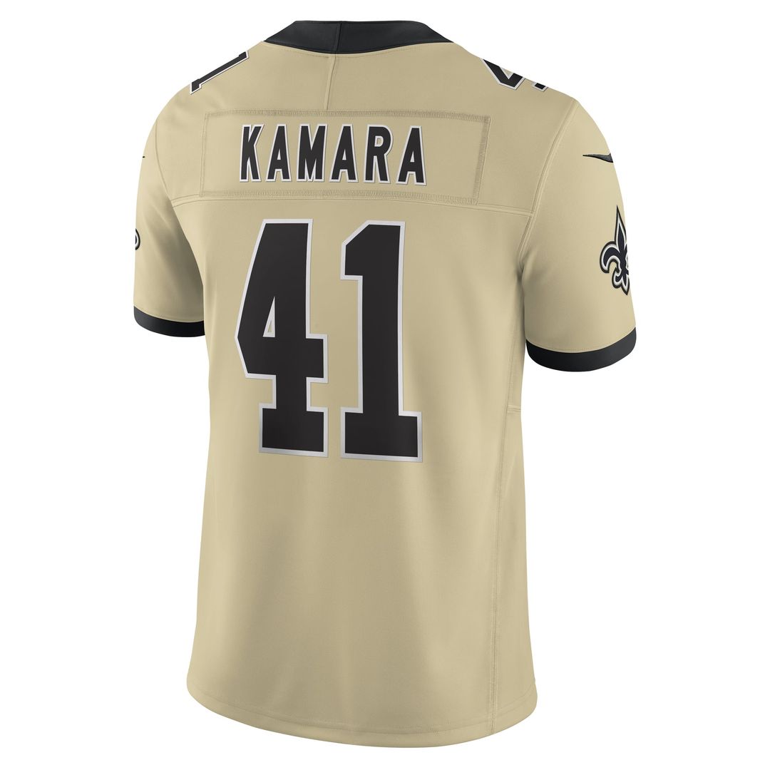New Orleans Saints Alvin Kamara Nike Black Vapor F.U.S.E. Limited Jersey