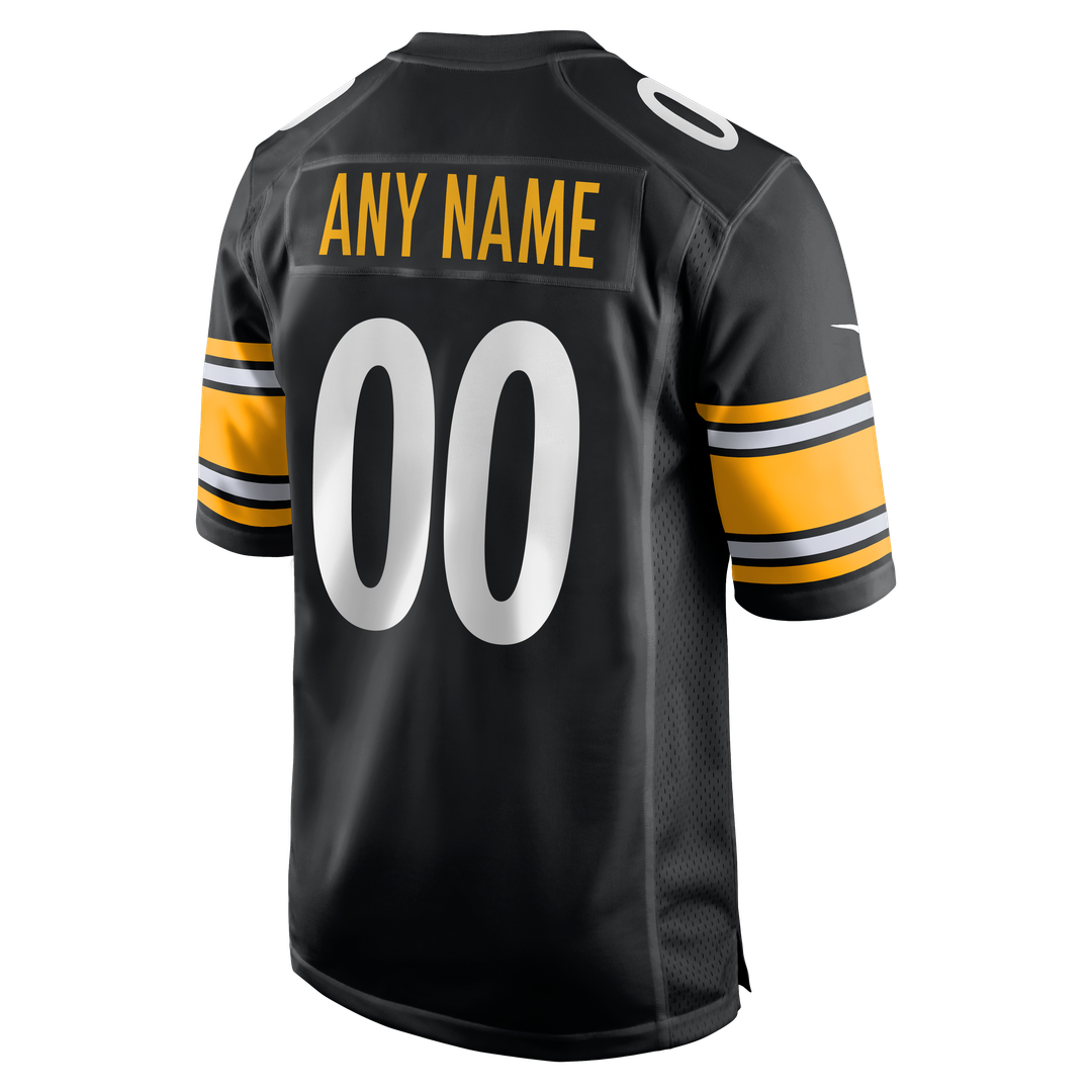 Pittsburgh Steelers Nike Black Custom Game Jersey