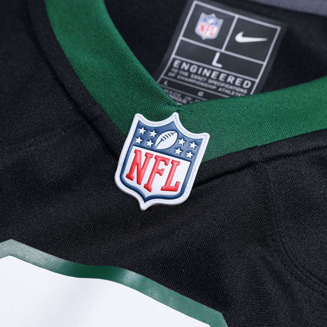 New York Jets Nike Legacy Black Alternate Custom Game Jersey