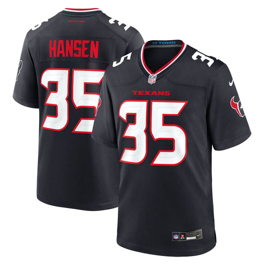 Houston Texans Jake Hansen Nike Navy Team Game Jersey