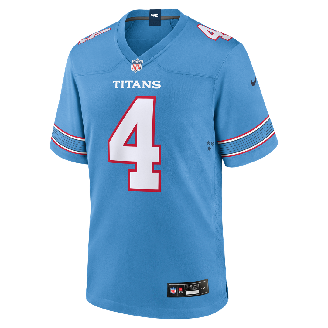 Tennessee Titans Wan'Dale Robinson Nike Light Blue Team Game Jersey