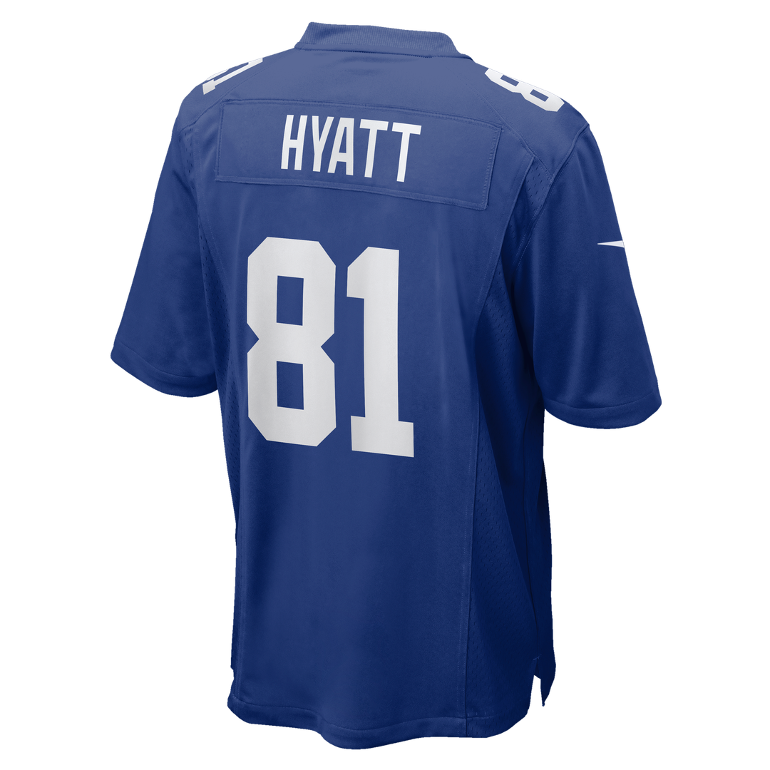 New York Giants Jalin Hyatt Nike Royal Team Game Jersey
