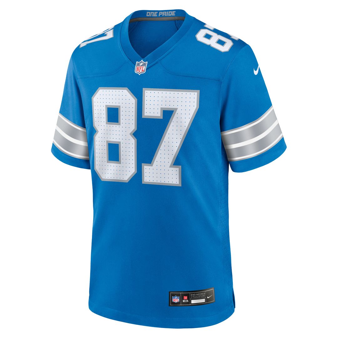 Detroit Lions Sam LaPorta Nike Black 2nd Alternate Game Jersey