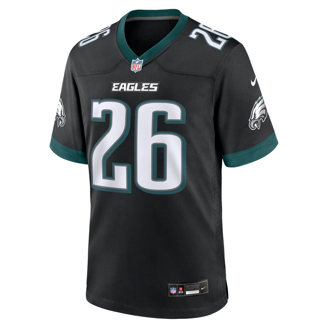 Philadelphia Eagles Saquon Barkley Nike Midnight Green Team Game Jersey