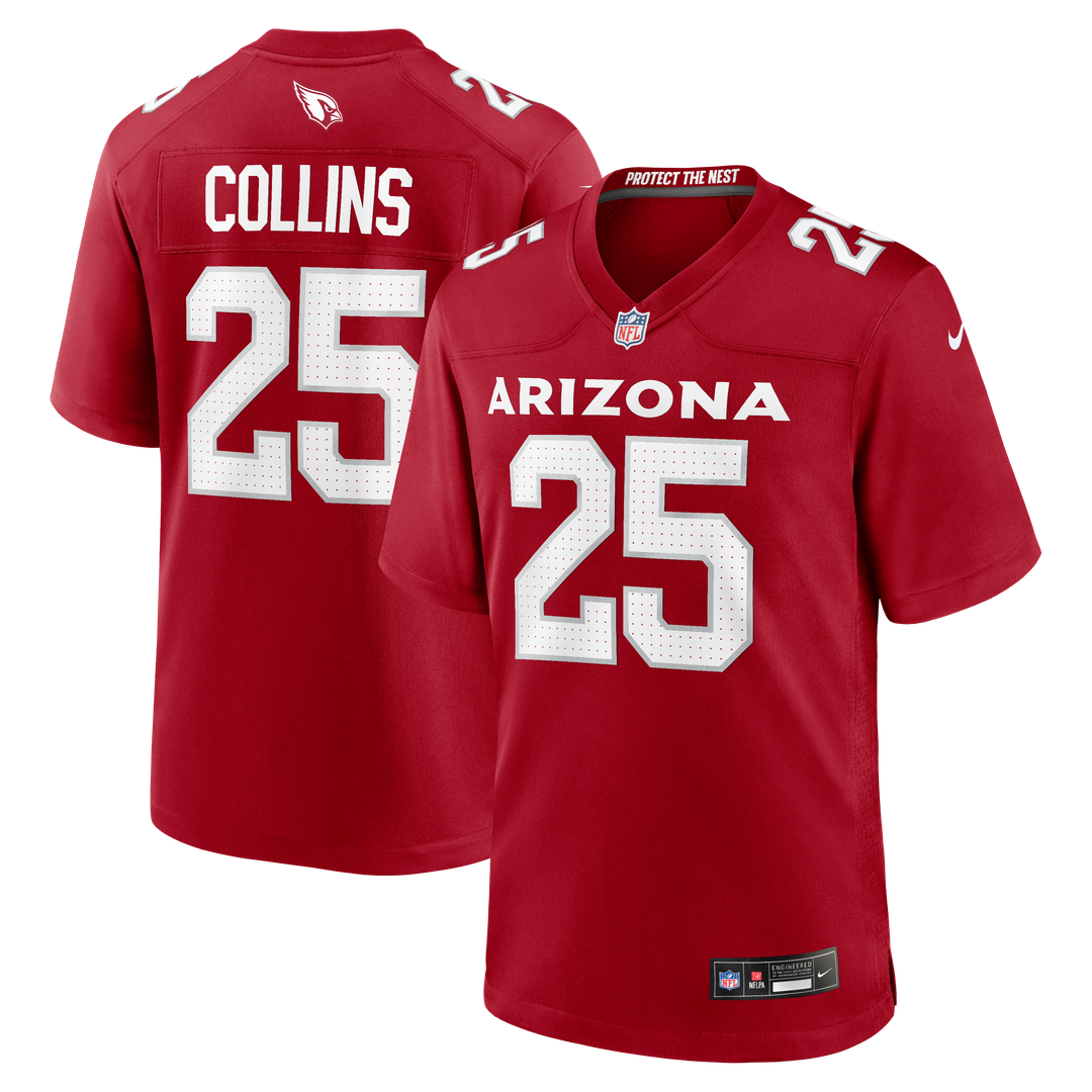 Arizona Cardinals Zaven Collins Nike Cardinal Home Game Jersey