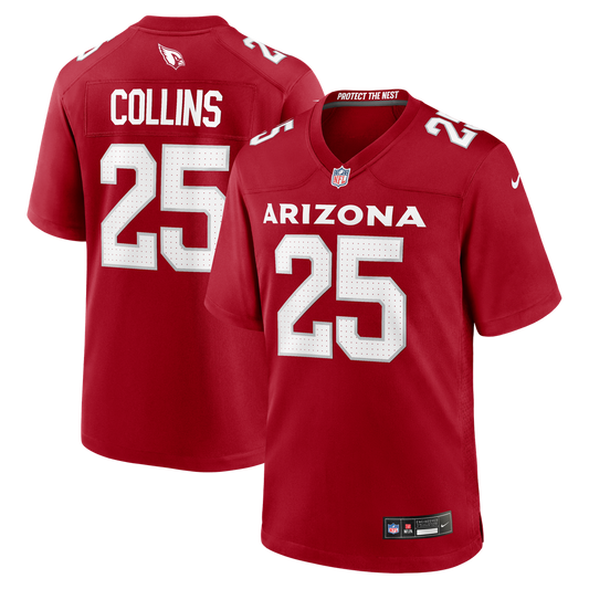 Arizona Cardinals Zaven Collins Nike Cardinal Home Game Jersey