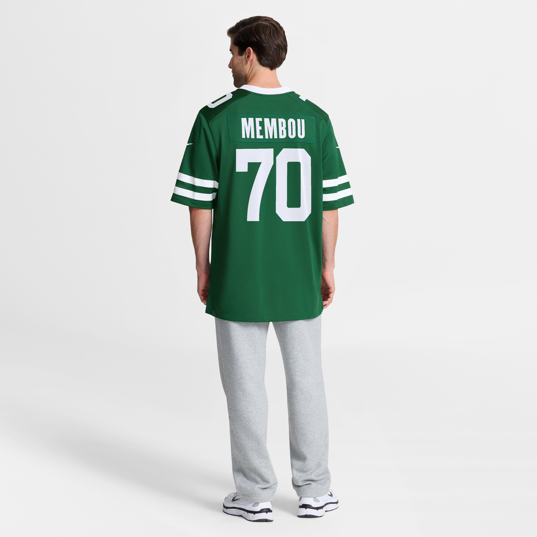 New York Jets Armand Membou Nike Green Team Game Jersey