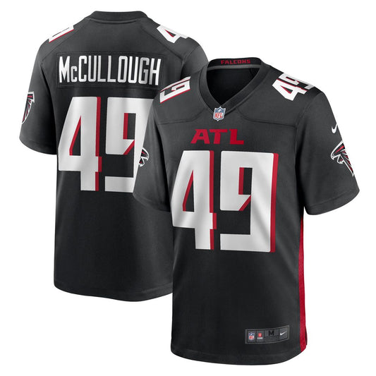 Atlanta Falcons Liam McCullough Nike Black Team Game Jersey