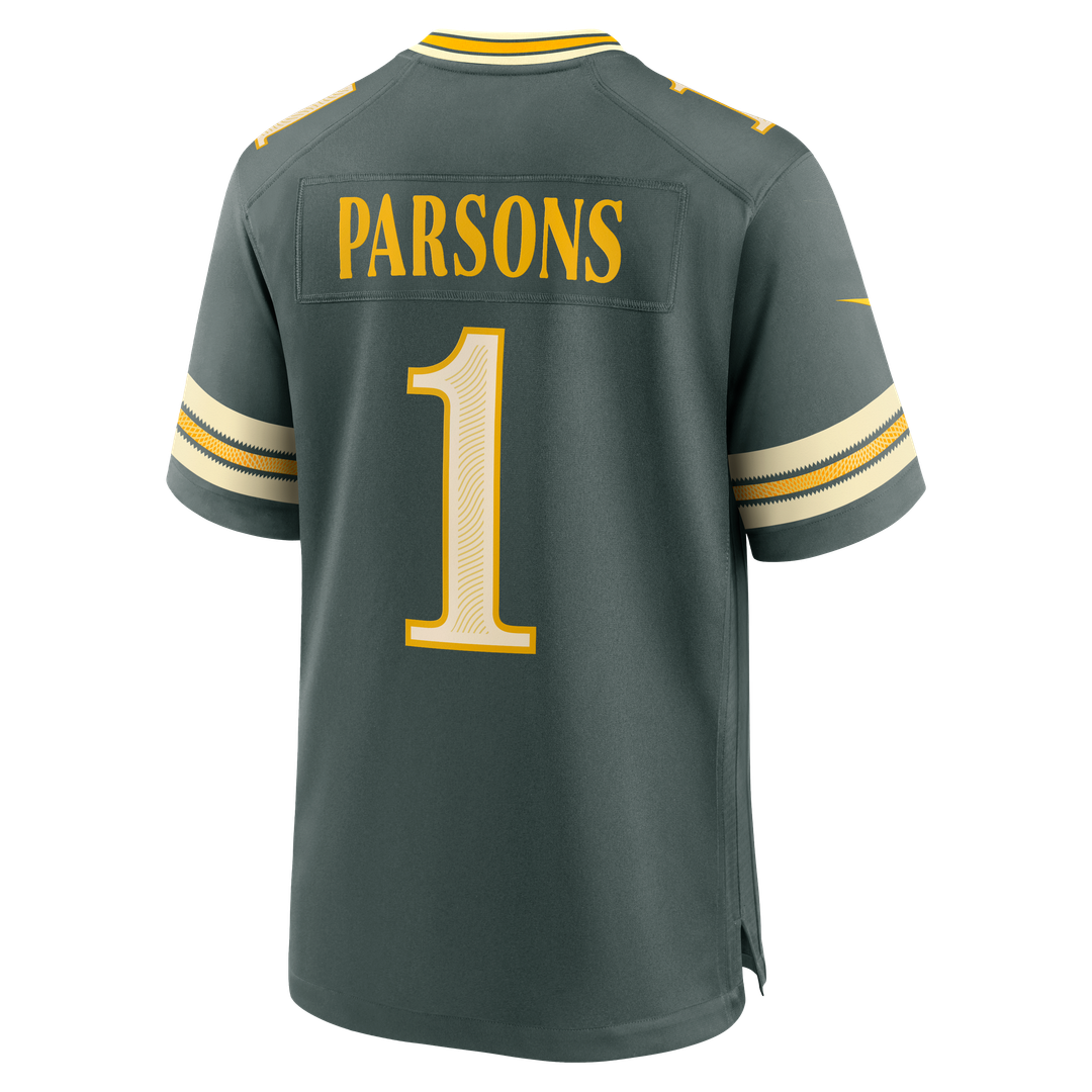 Green Bay Packers Micah Parsons Nike Green 2026 Rivalries Collection Game Jersey