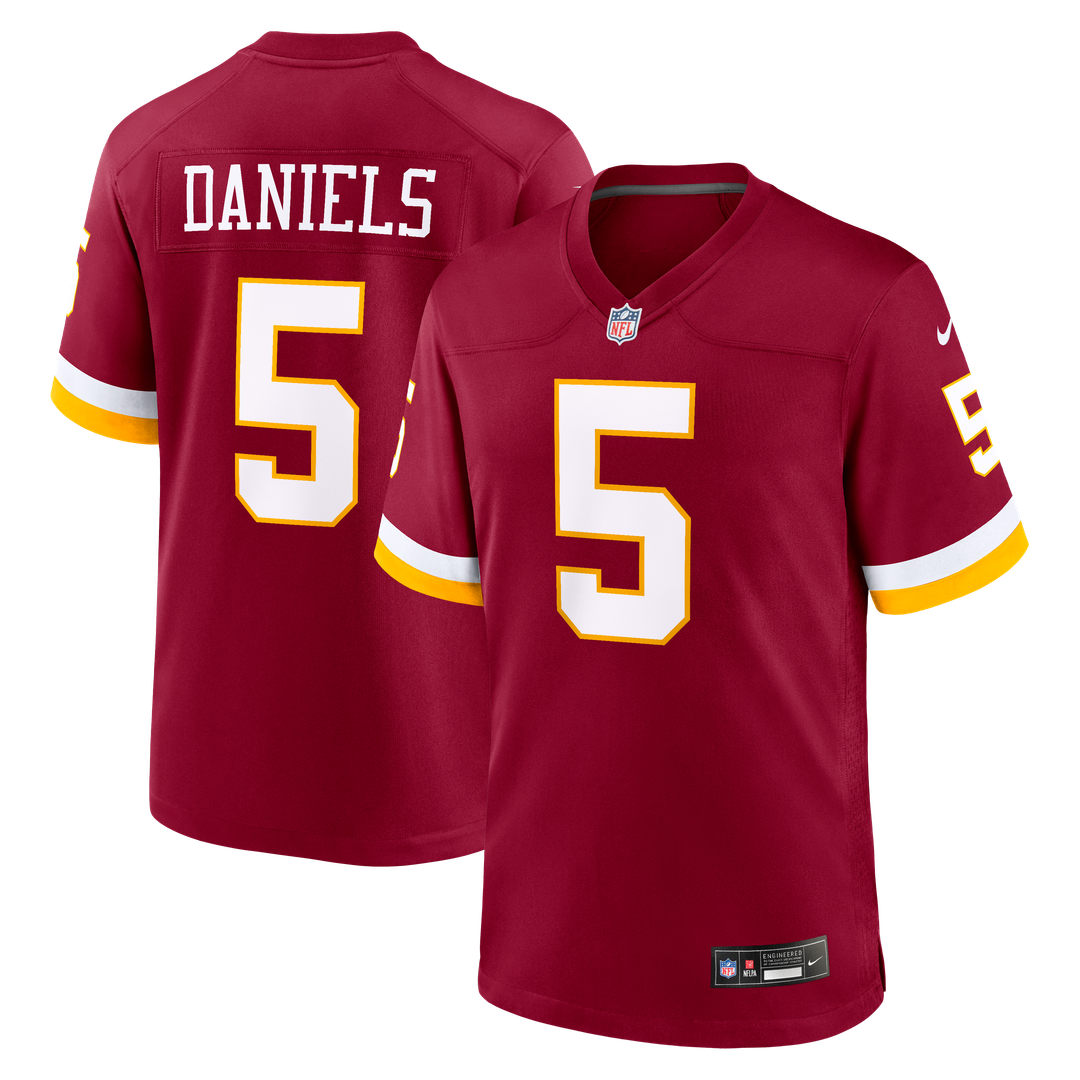 Hail Raiser Washington Commanders Jayden Daniels Nike Black Alternate Game Jersey