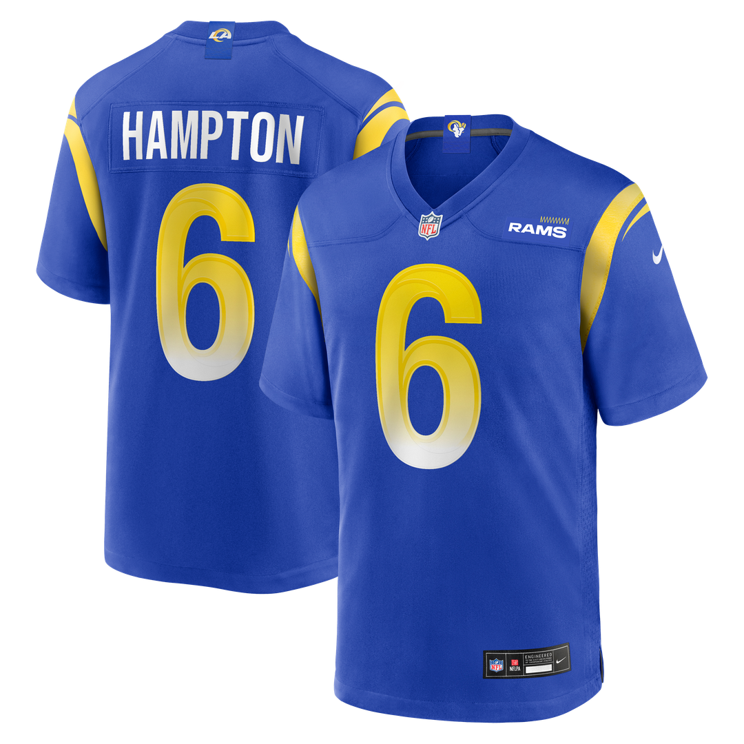 Los Angeles Rams Nick Hampton Nike Royal Team Game Jersey