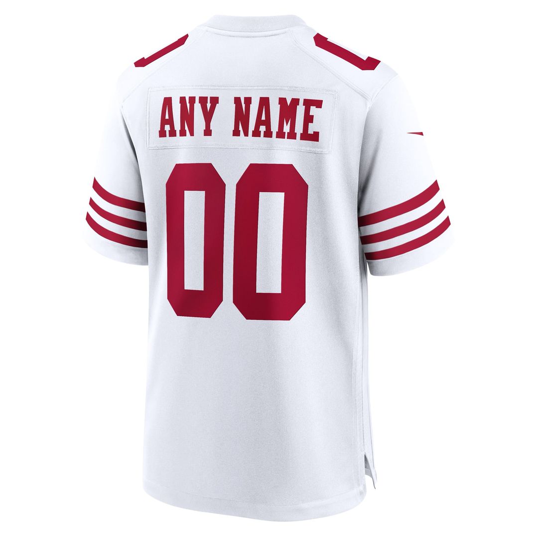 San Francisco 49ers Nike Scarlet 80th Anniversary Alternate Custom Game Jersey