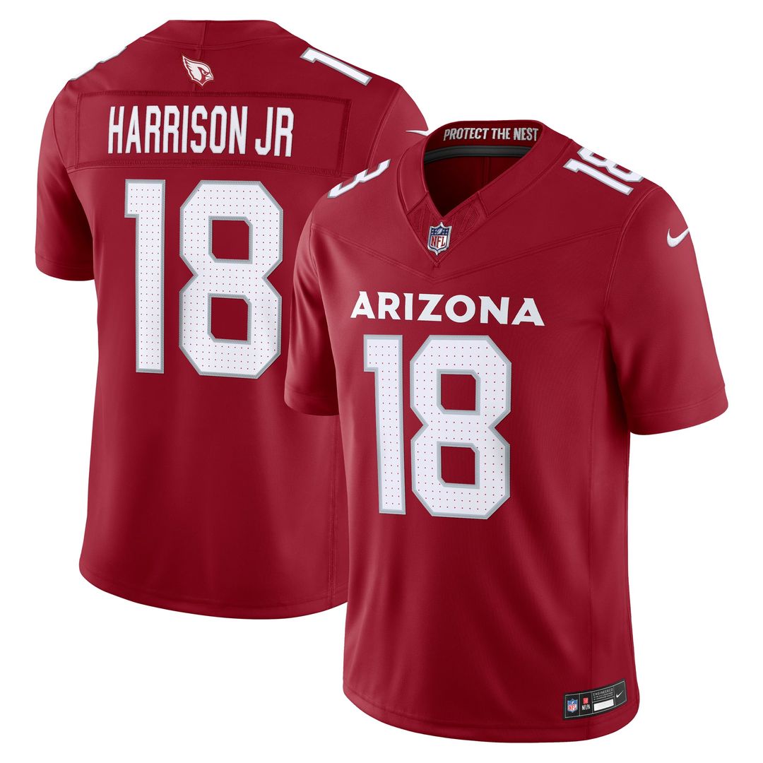 Arizona Cardinals Marvin Harrison Jr. Nike White Vapor F.U.S.E. Stitched Limited Jersey